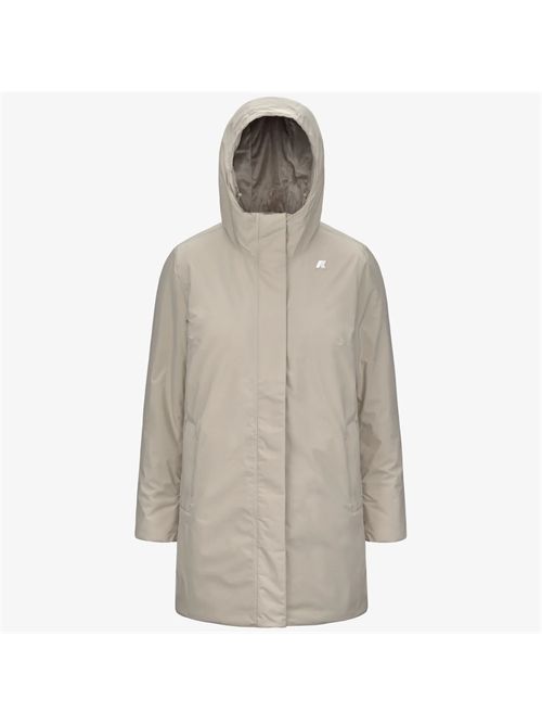 Giaccone lungo sophie donna Warm Ott. colore beige K-WAY | SOPHIE SOFT TOUCH MARB2X